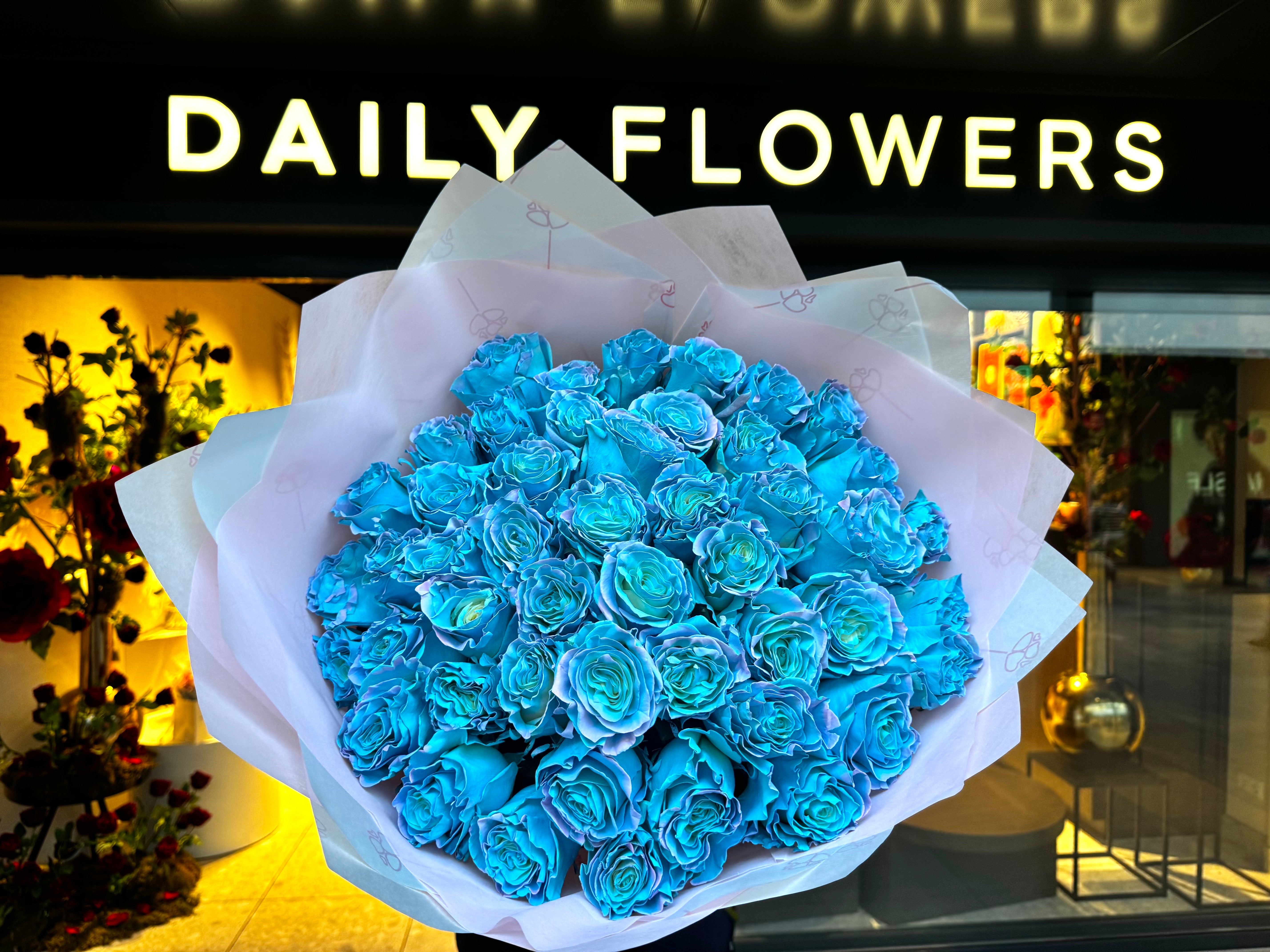 Blue flowers
