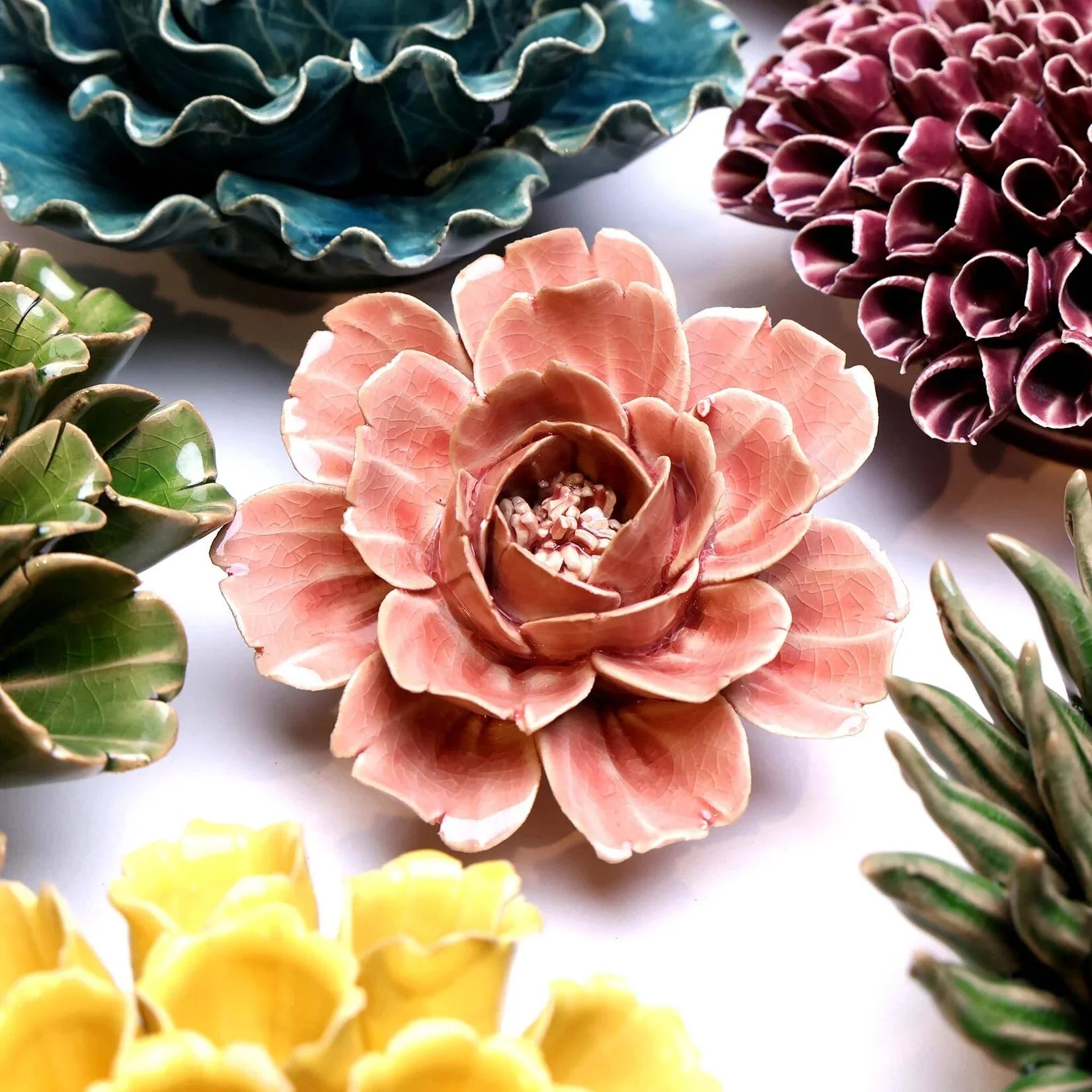 Ceramic flowers