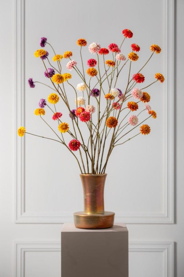 Silk Dahlia Spray - Red