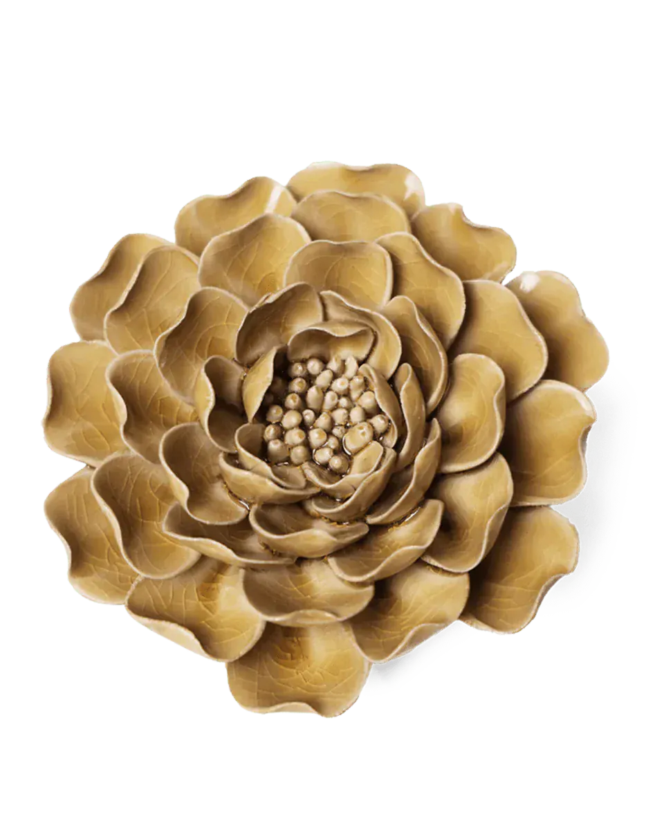 Ceramic flower - Caramel Charm Peony