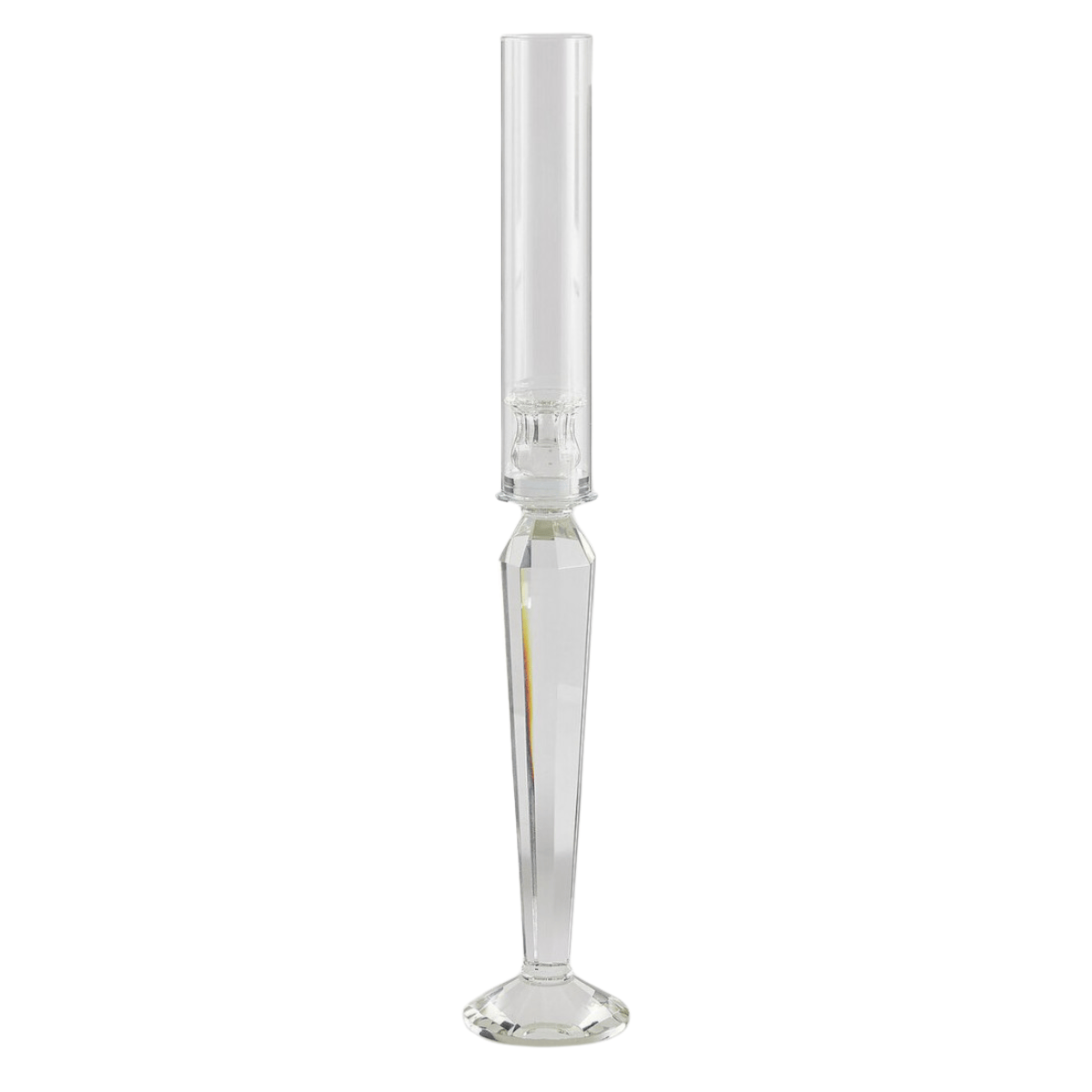 Crystal prisma candle holder