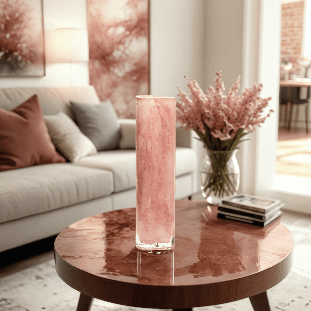 Charlier large vase – Rose quartz