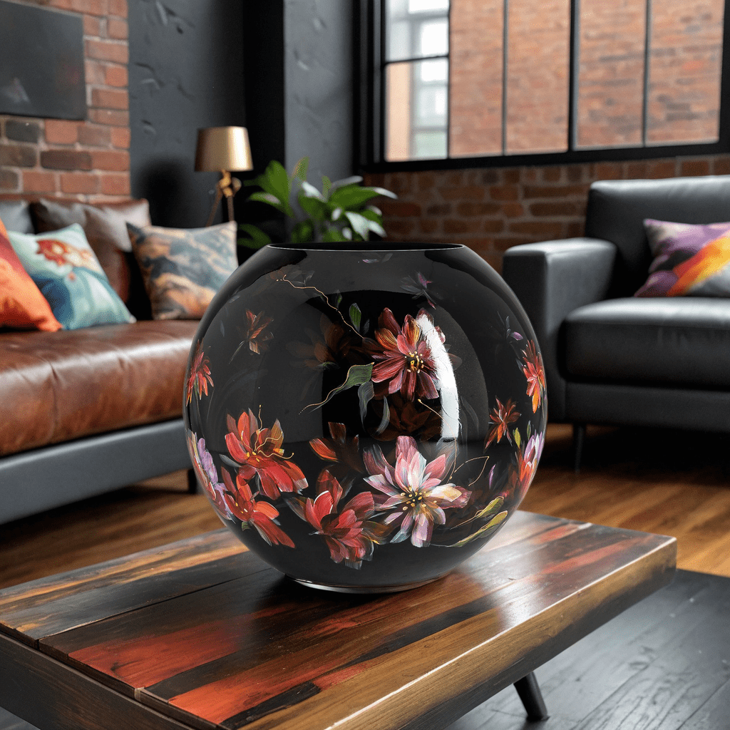 Bol vase - black beauty
