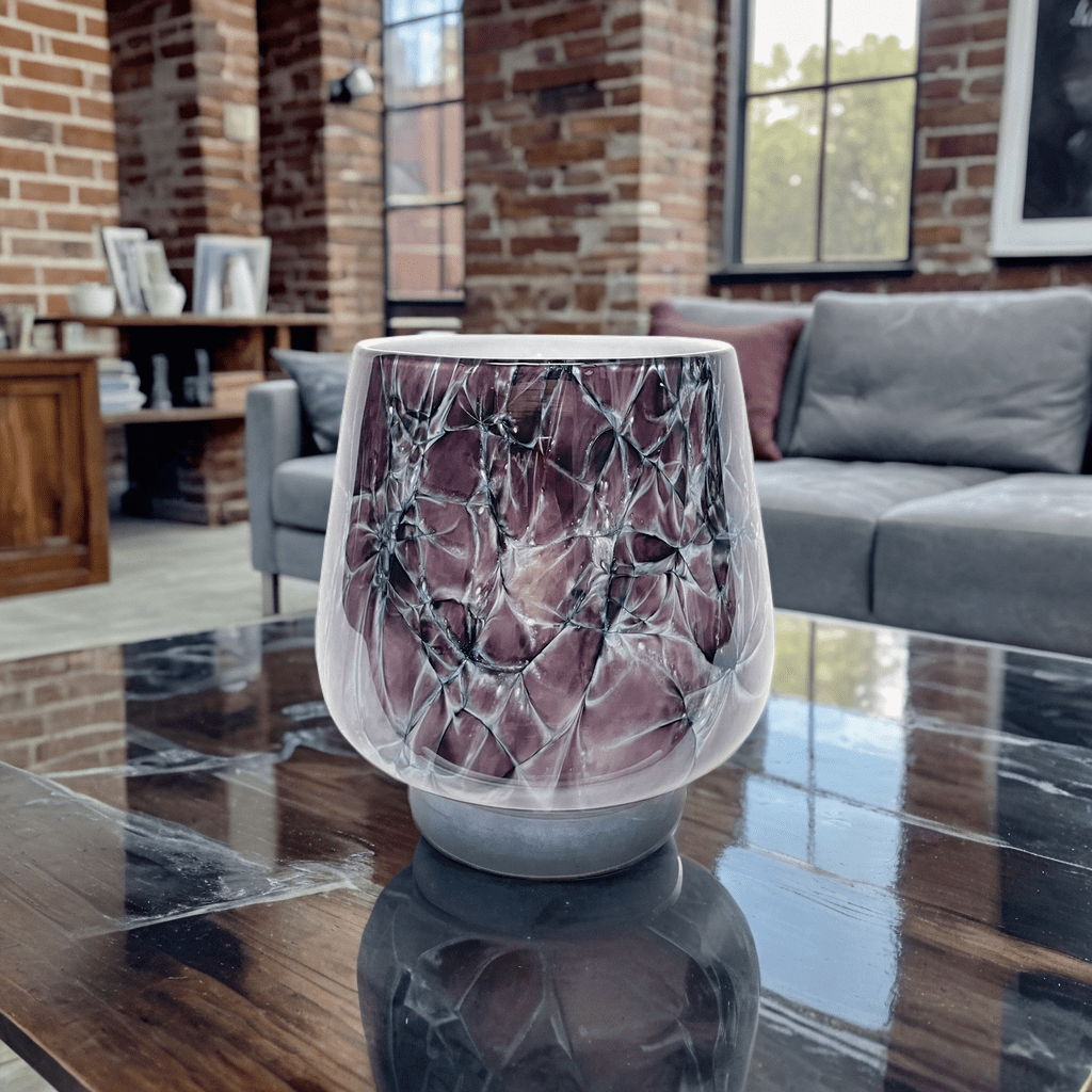 Milano vase - large mauve purple