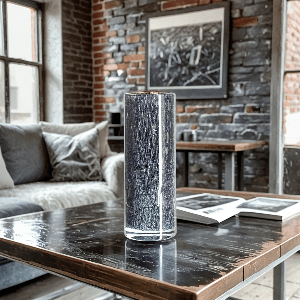 Cylinder vase - black forest