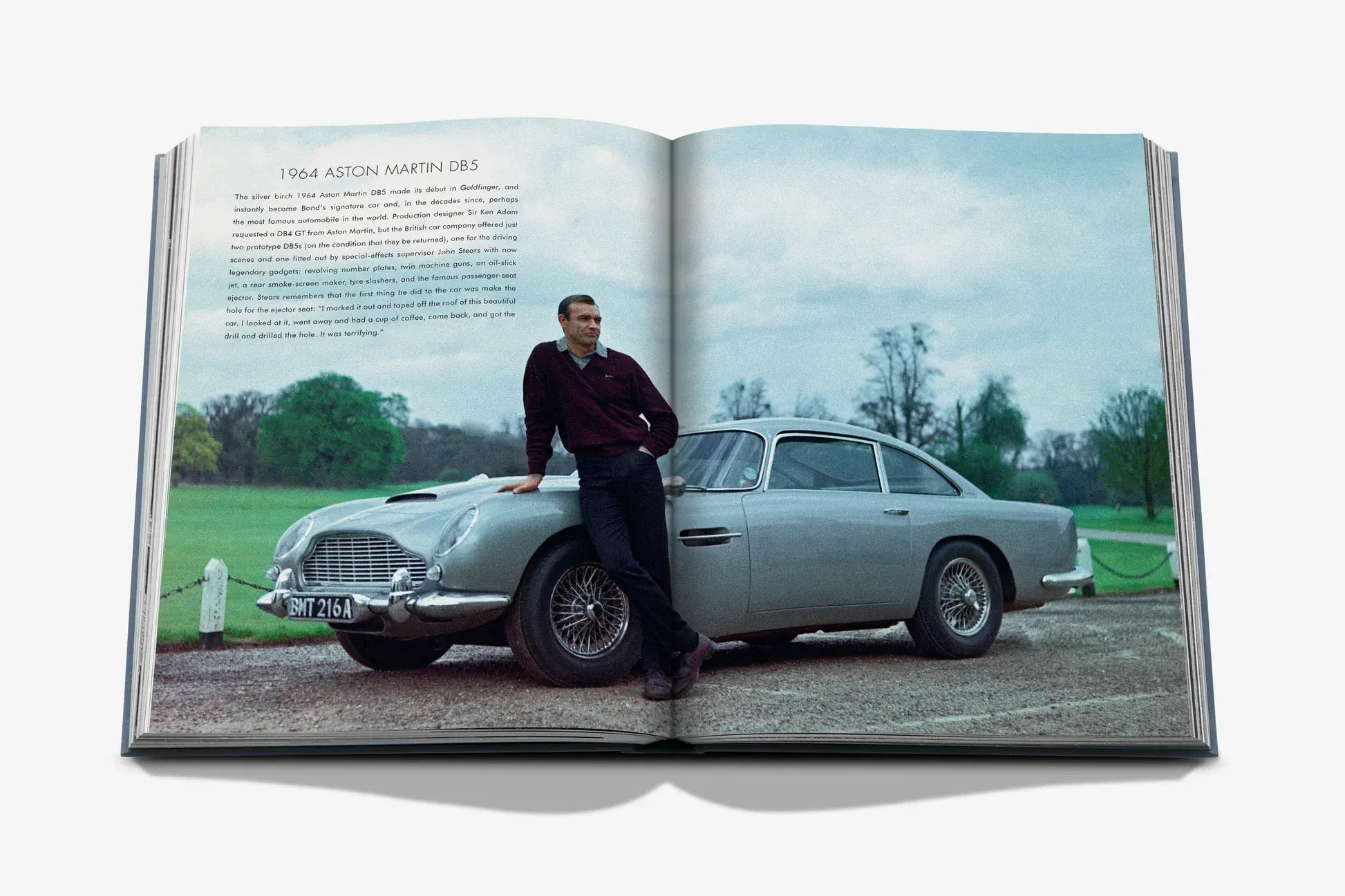Assouline coffee table book - James Bond Cars