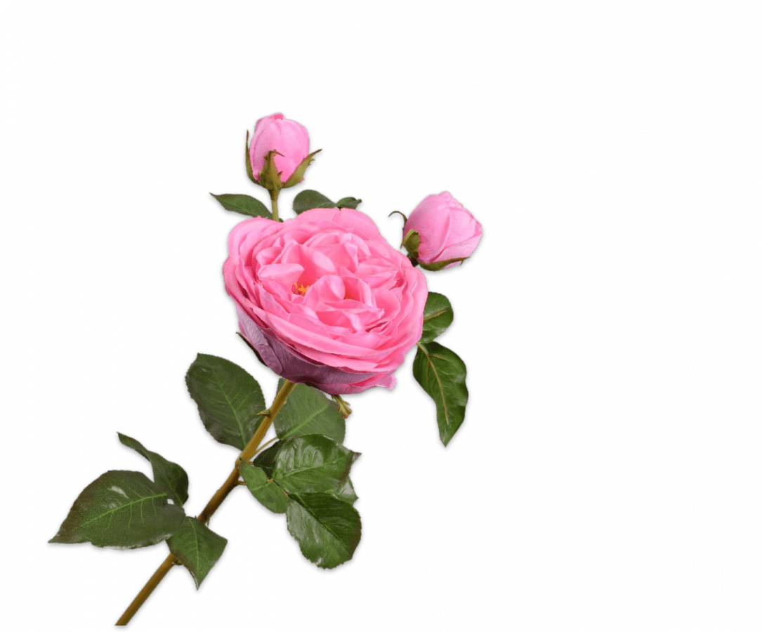 Silk Rose Branch - Pink