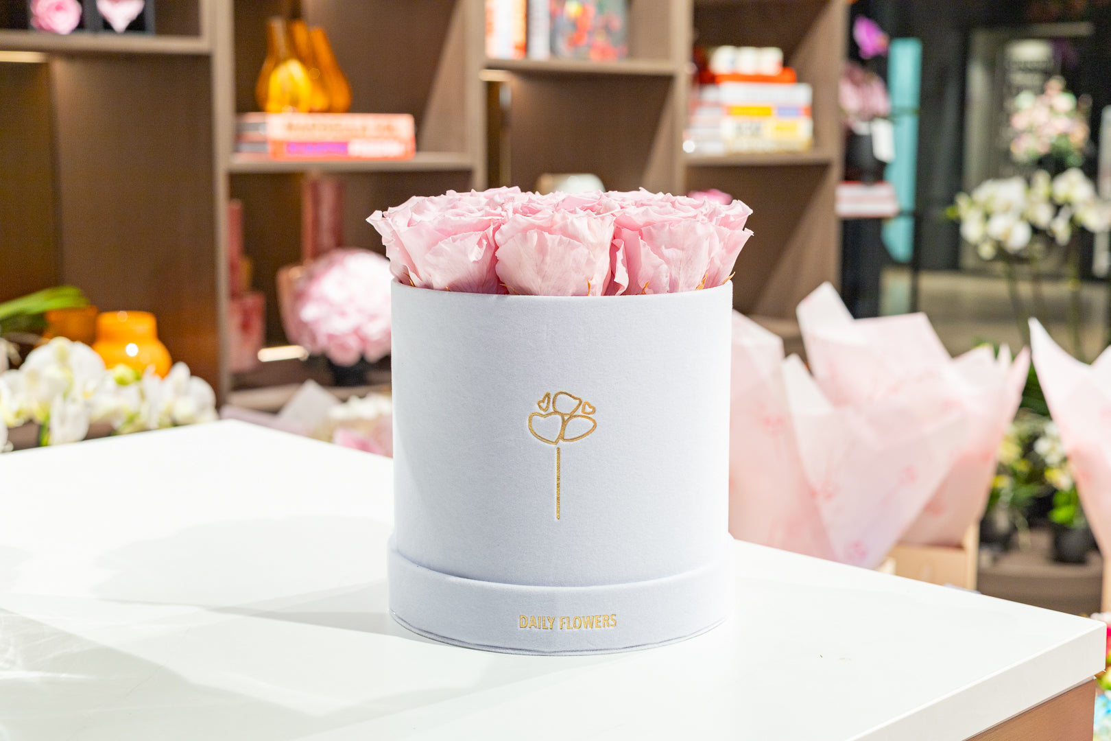 The Exclusive Box of Love - Houdbare Rozen - Poederroze