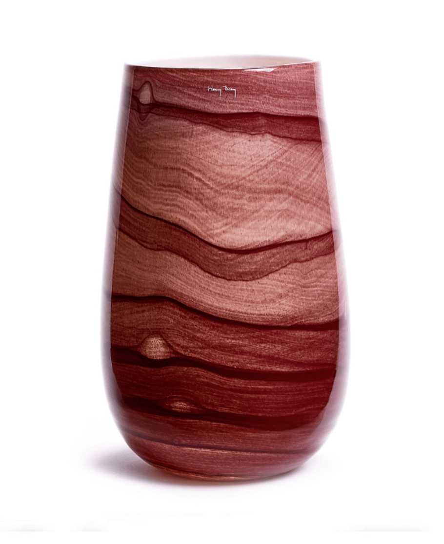 Sambor high vase – Aquarel vinous