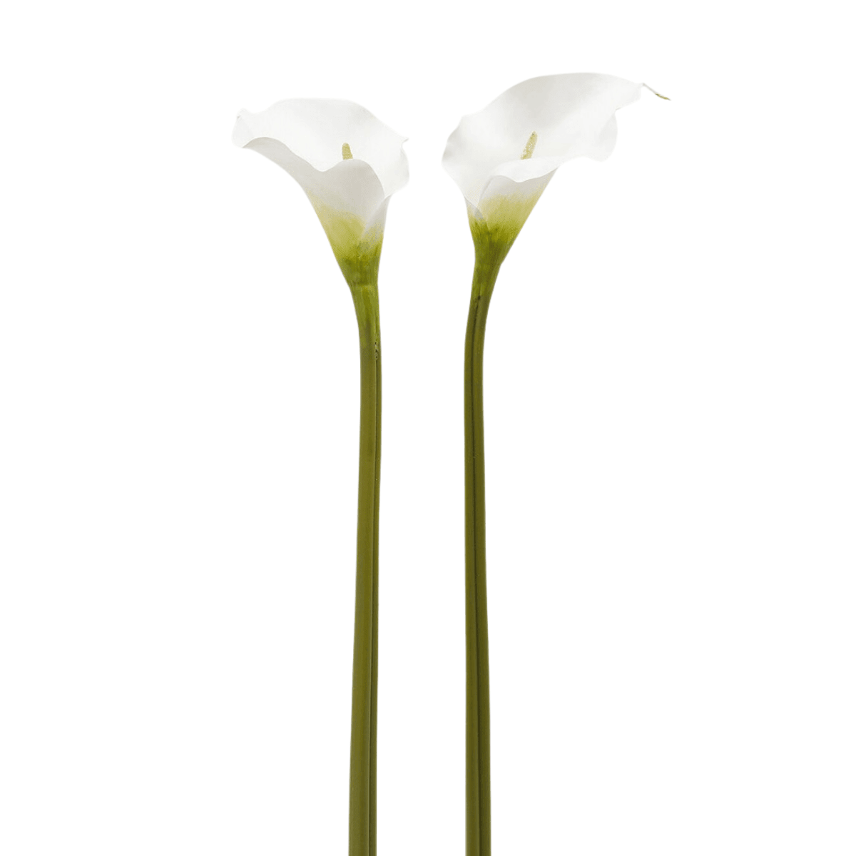Artificial white calla lily stem