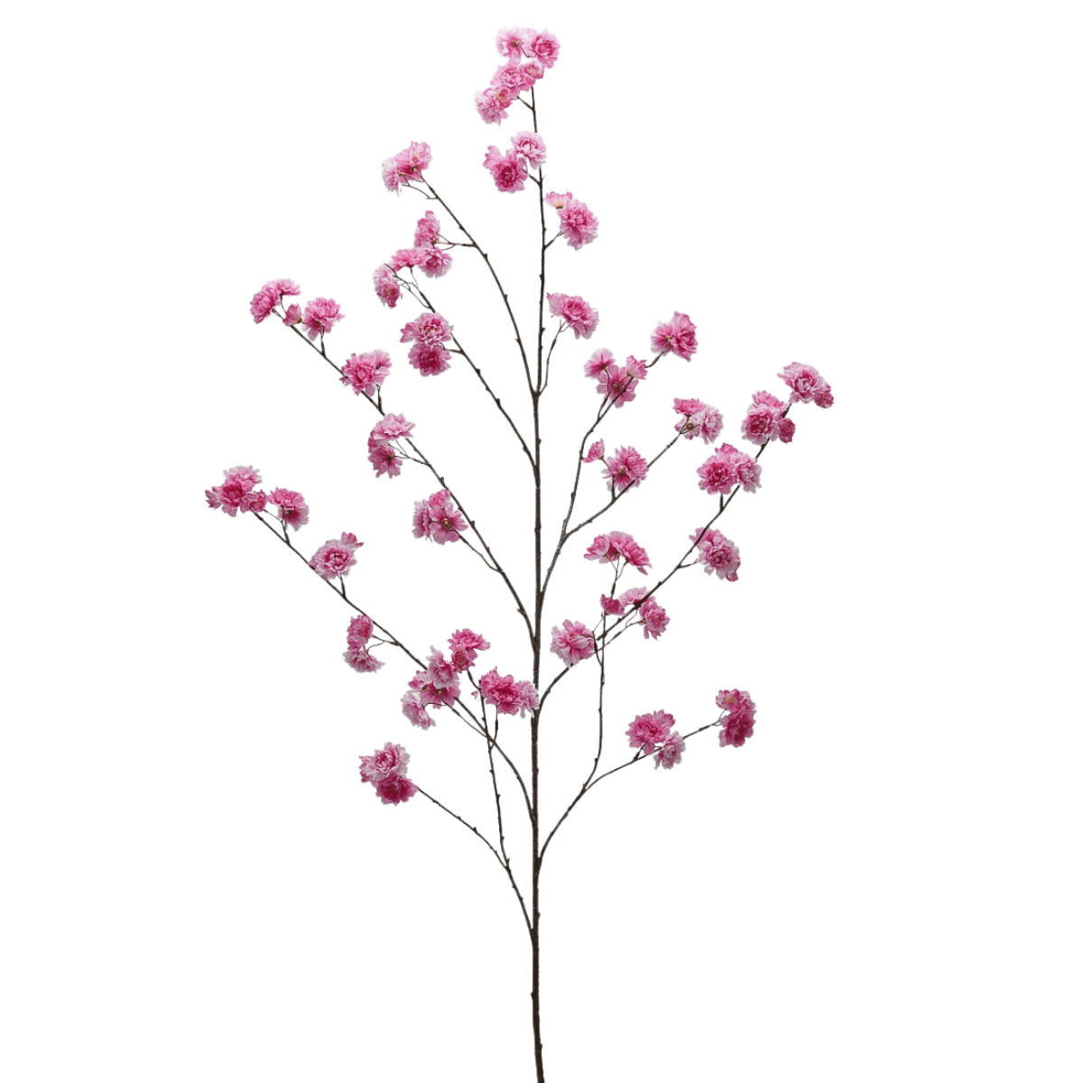 Dark pink Sakura artificial flower stem