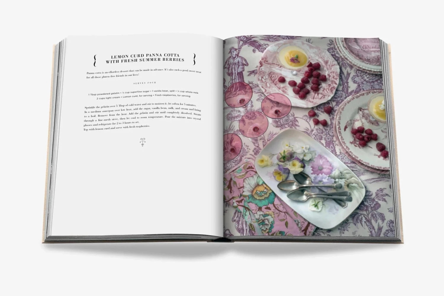 Assouline Chateau Life open book pages