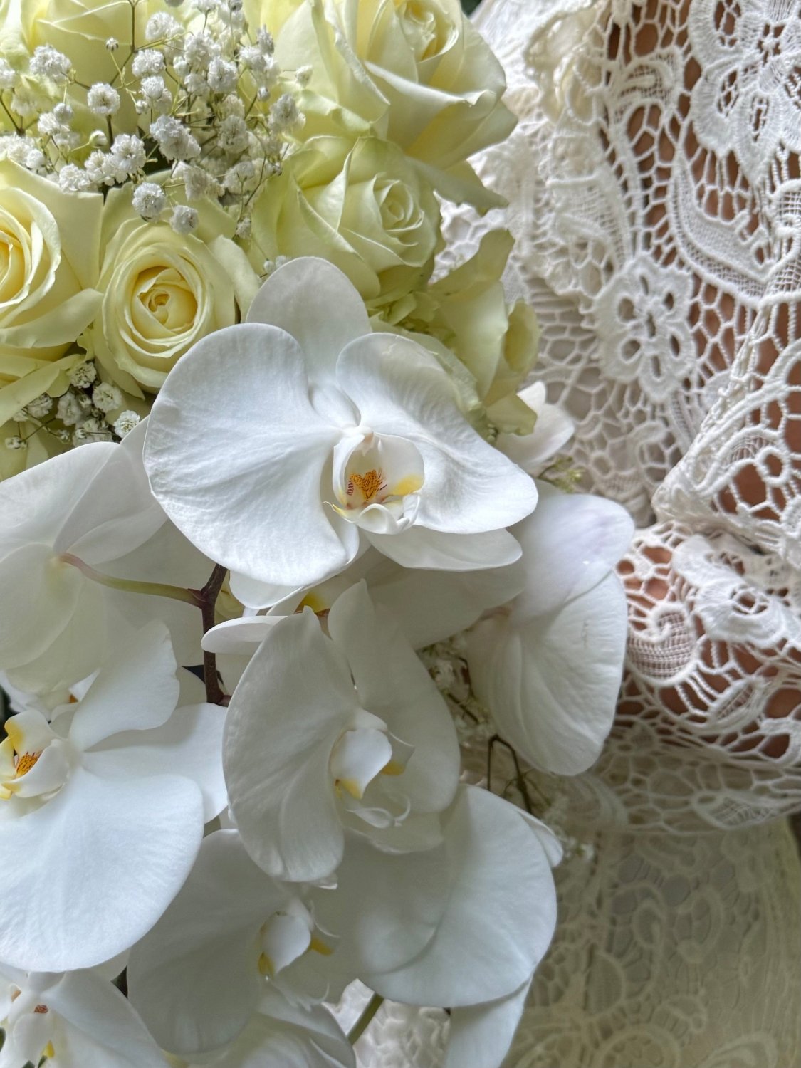 Radiance Of Vows bridal bouquet close-up Daily Flowers Amsterdam