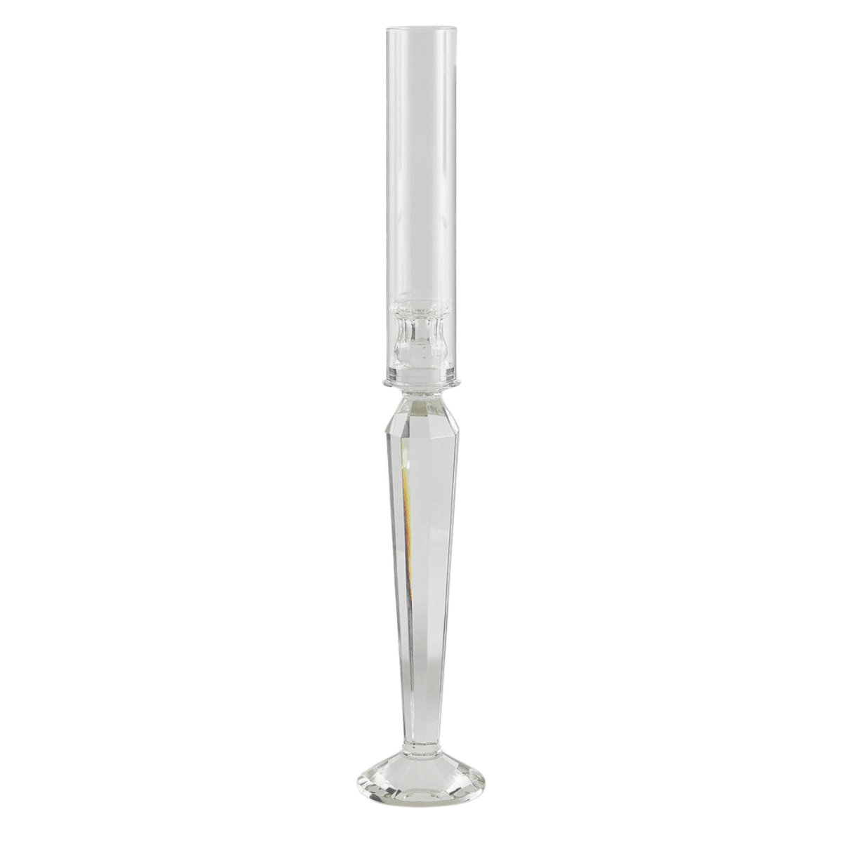 Crystal prisma candle holder