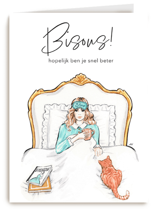 Luxurious Postcard - Hopelijk snel beter