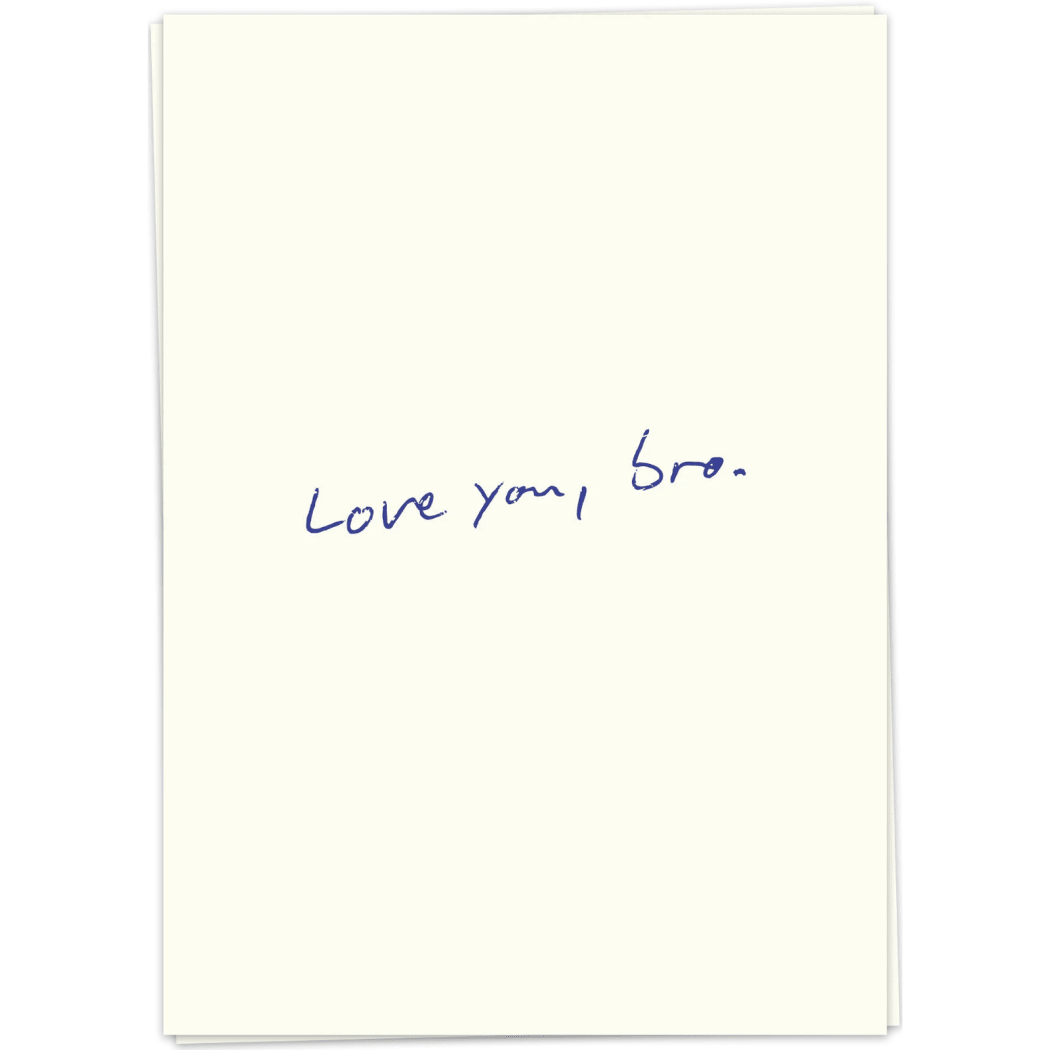Fancy Postcard Bromance greeting card