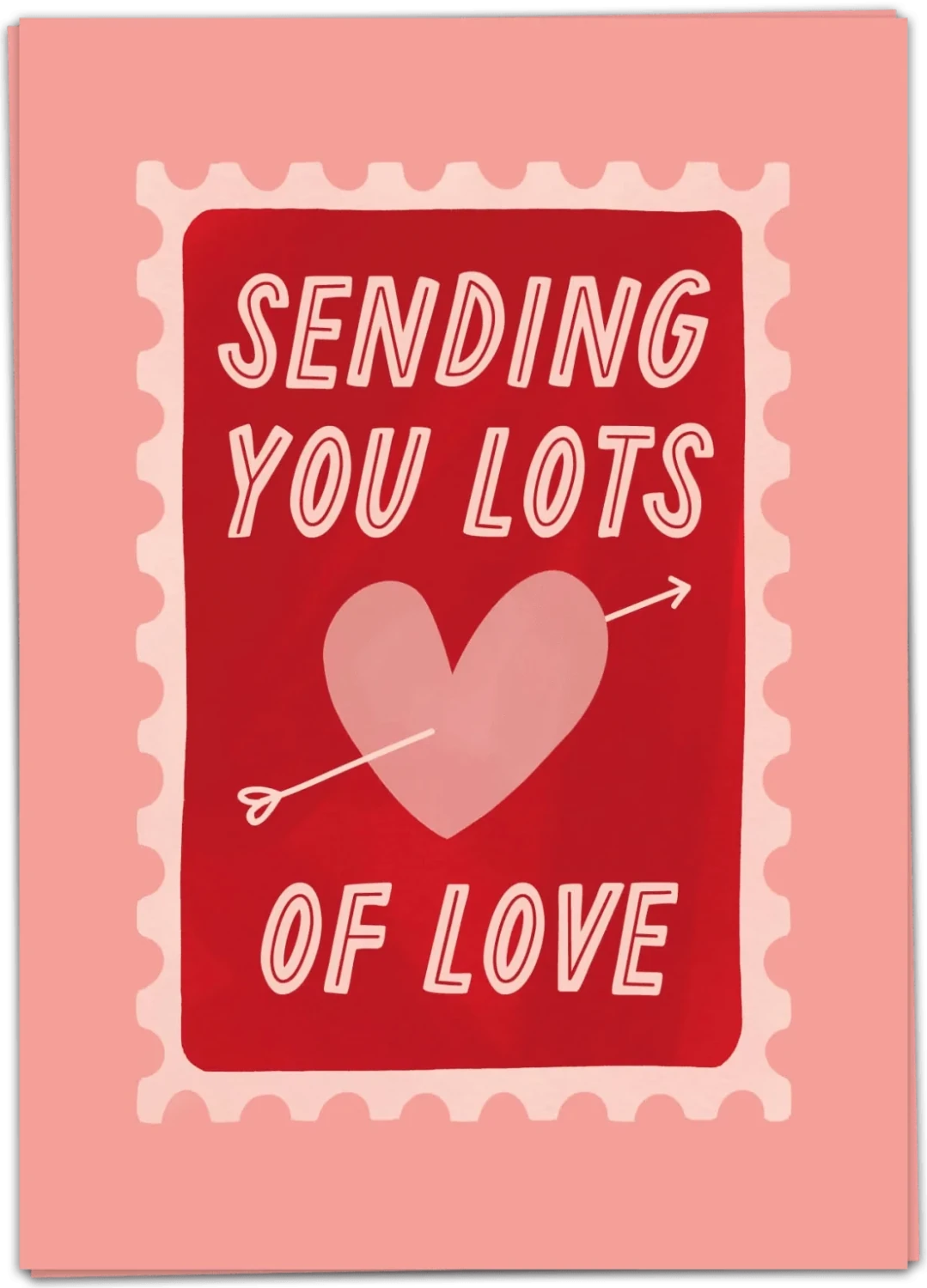 Fancy Postcard Sending you lots of love