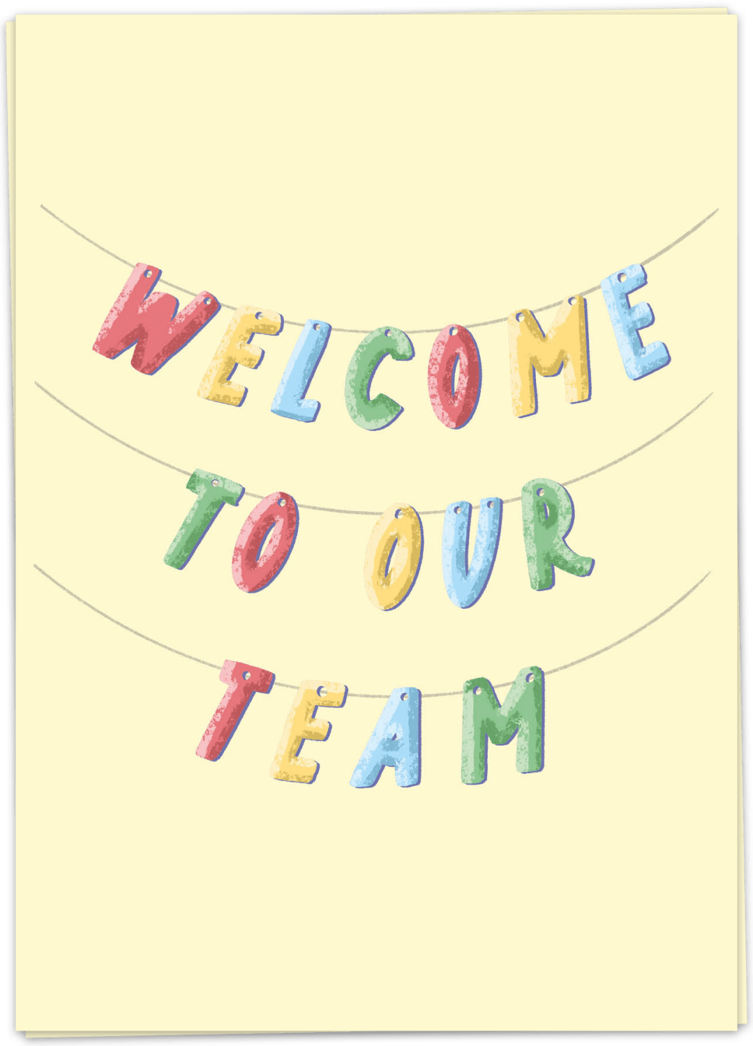 Fancy Postcard Welcome to our team
