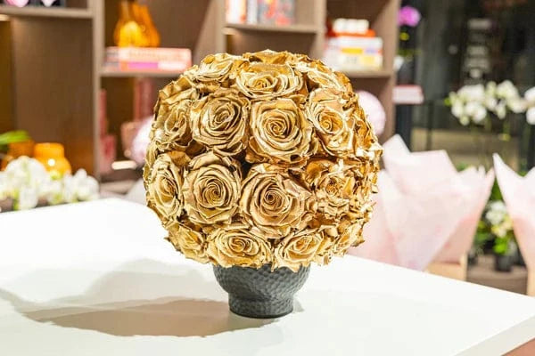 Petit Preserved Rose Bowl - Preserved Roses
