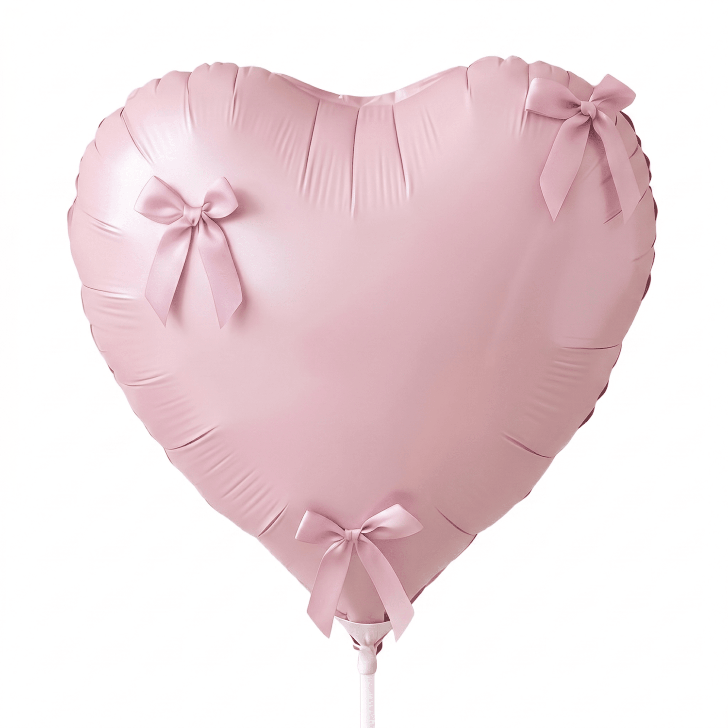 Heart Balloon With Bows, Helium Balloon at Daily Flowers