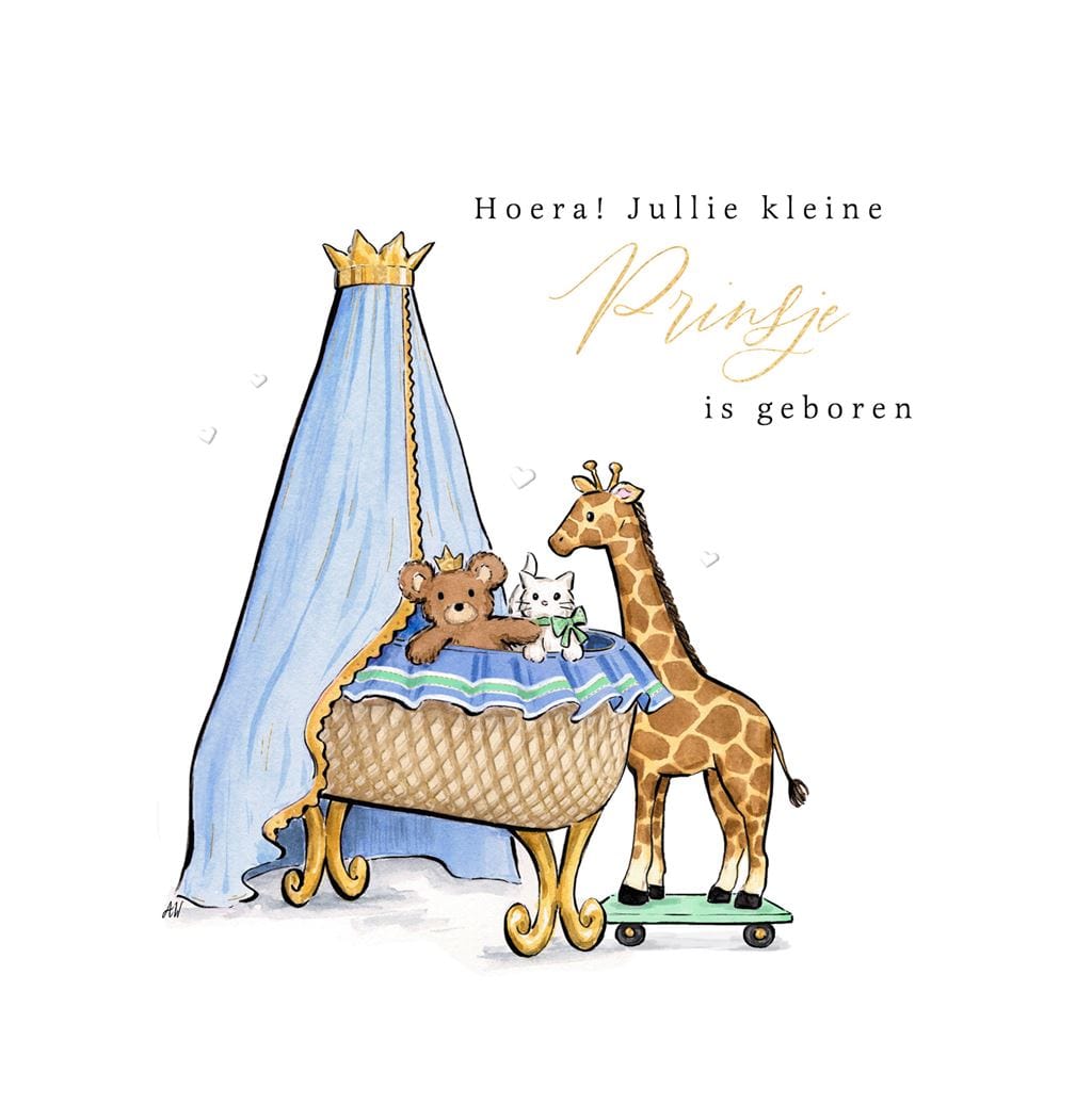Luxurious Postcard Kleine prinsje greeting card