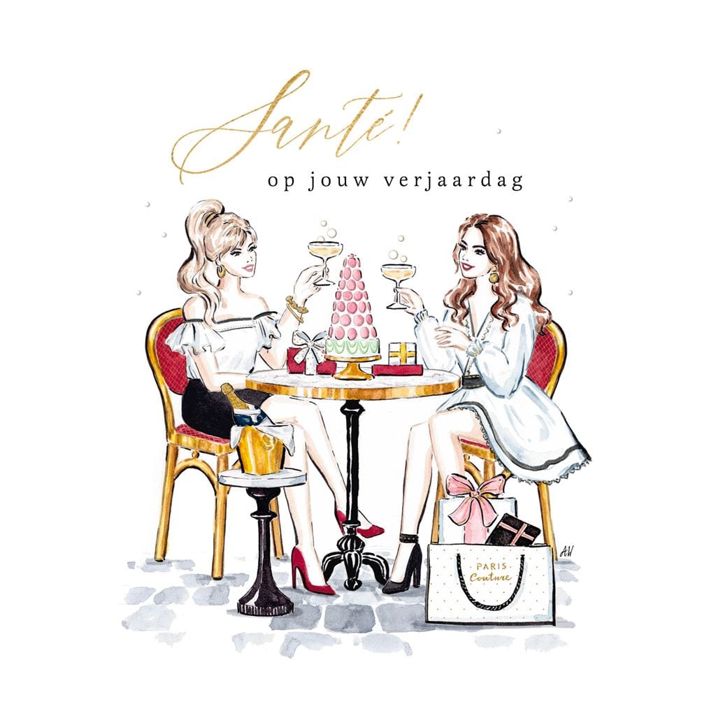 Luxurious Postcard Op jouw verjaardag greeting card