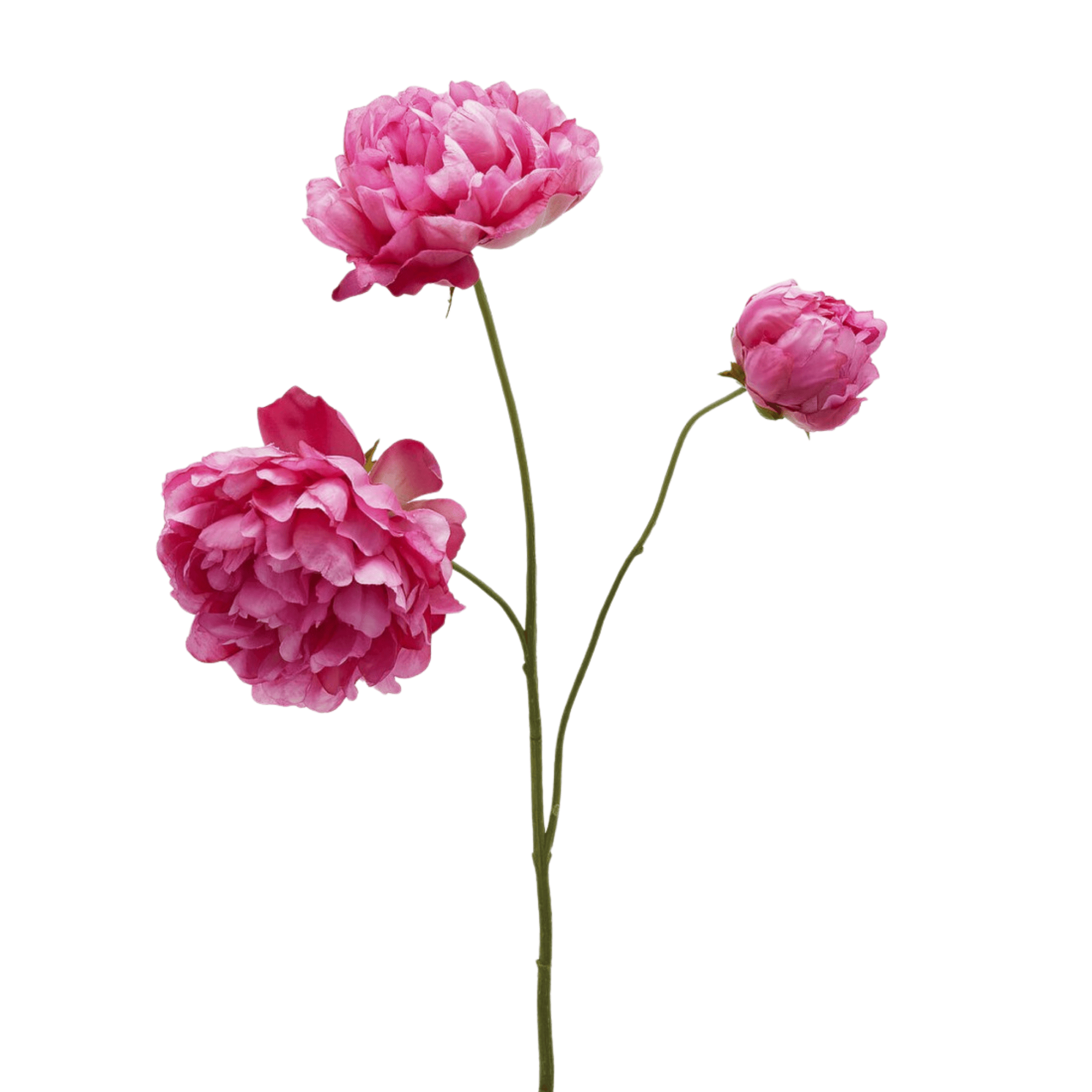 Artificial Peony Spray - Pink