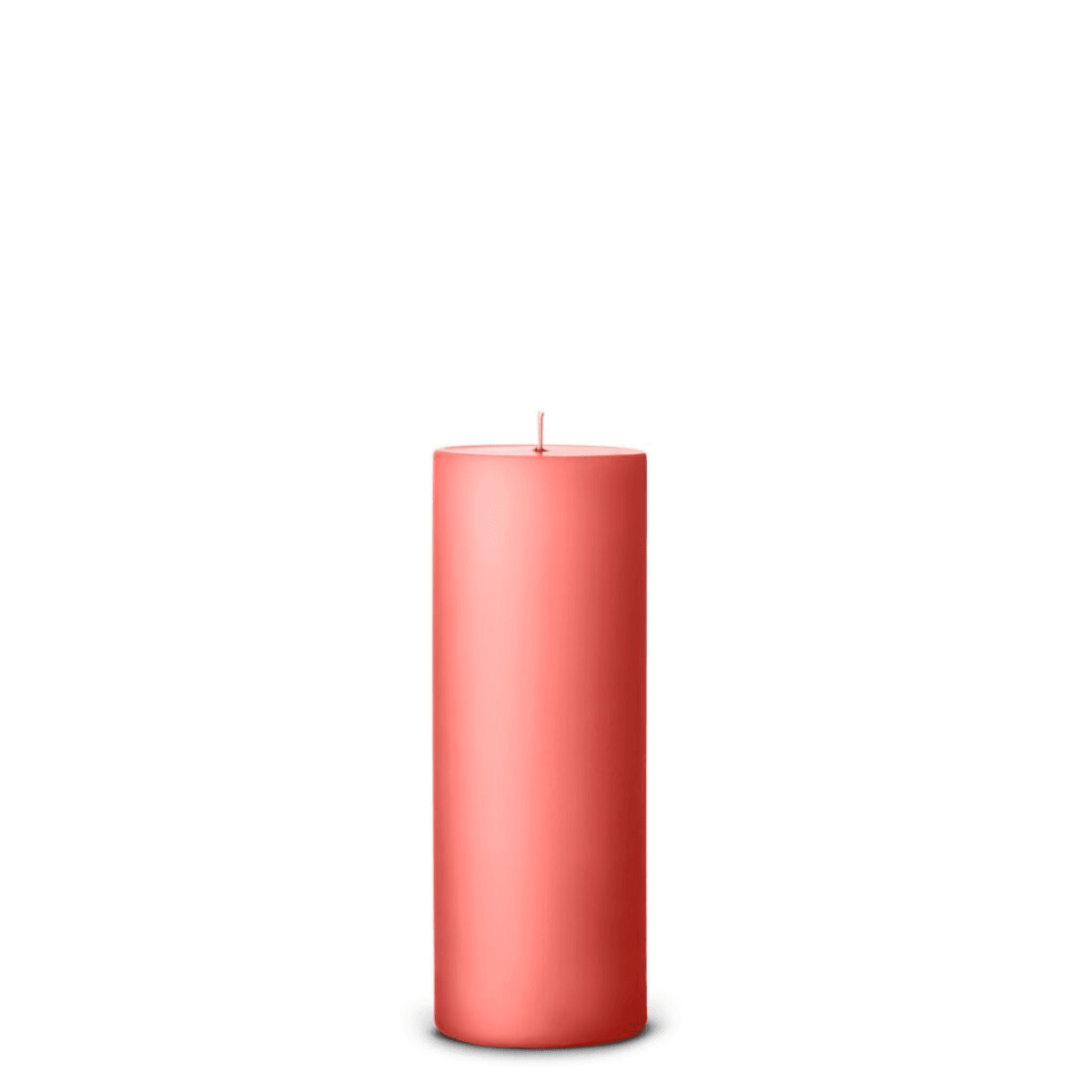 Coral Reef pillar candle angle