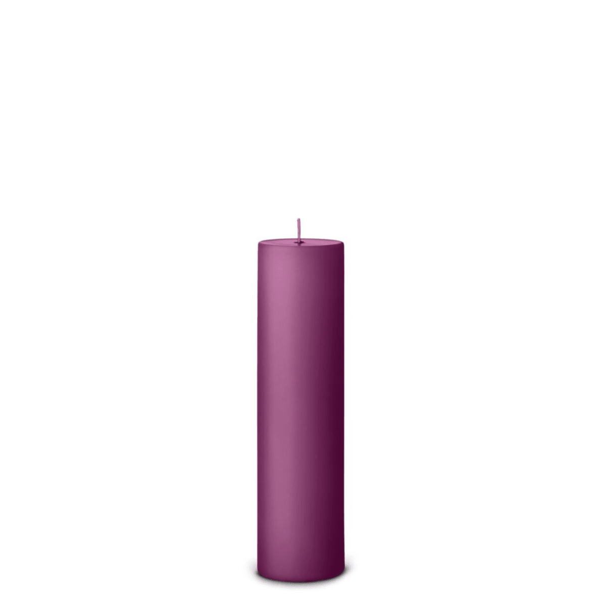Plum Syrup pillar candle side view