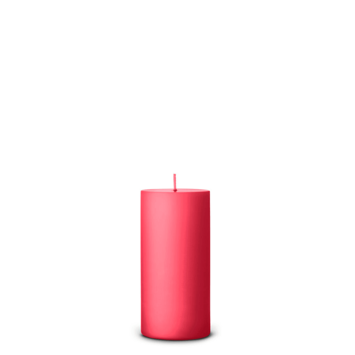 Raspberry pillar candle detail