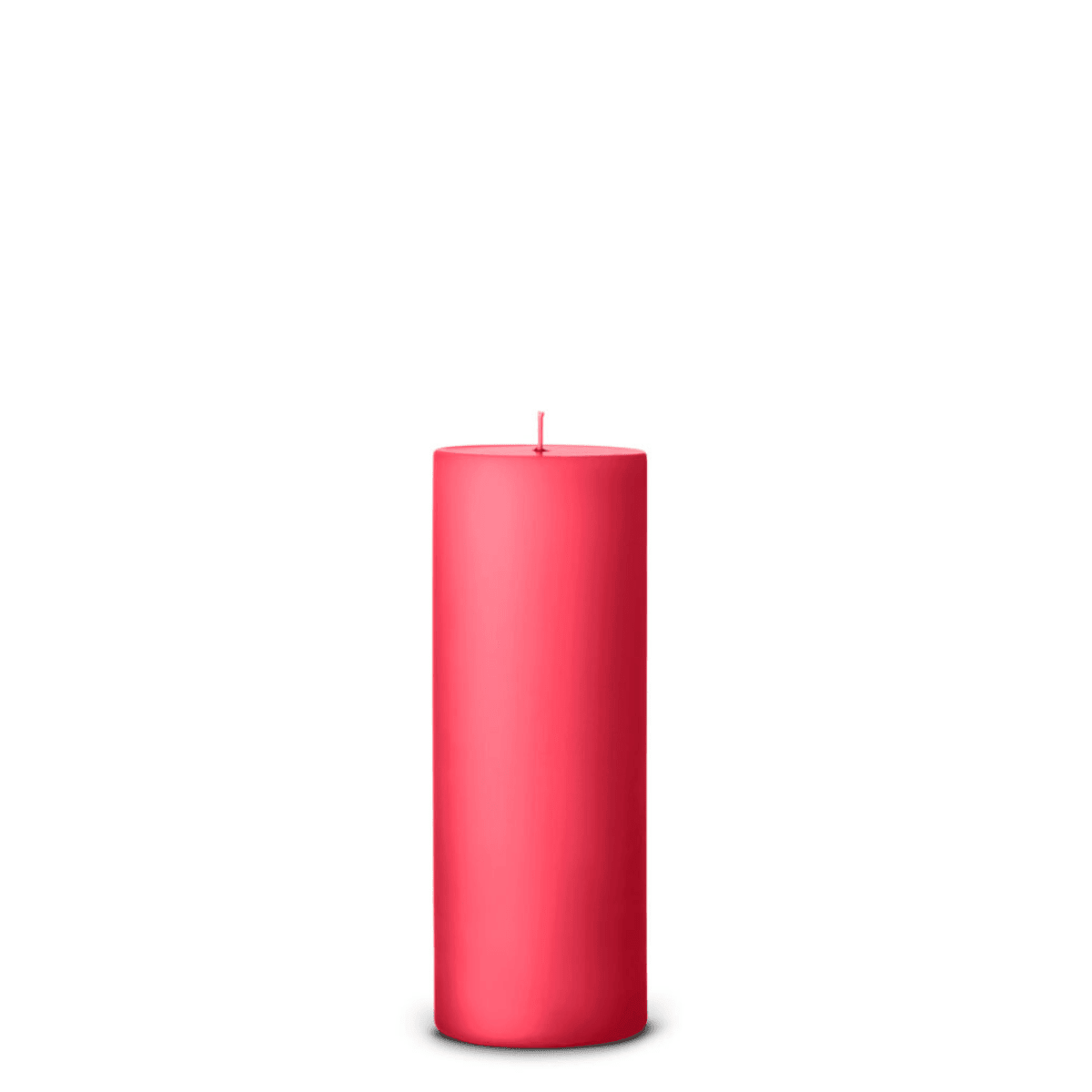 Raspberry pillar candle angle