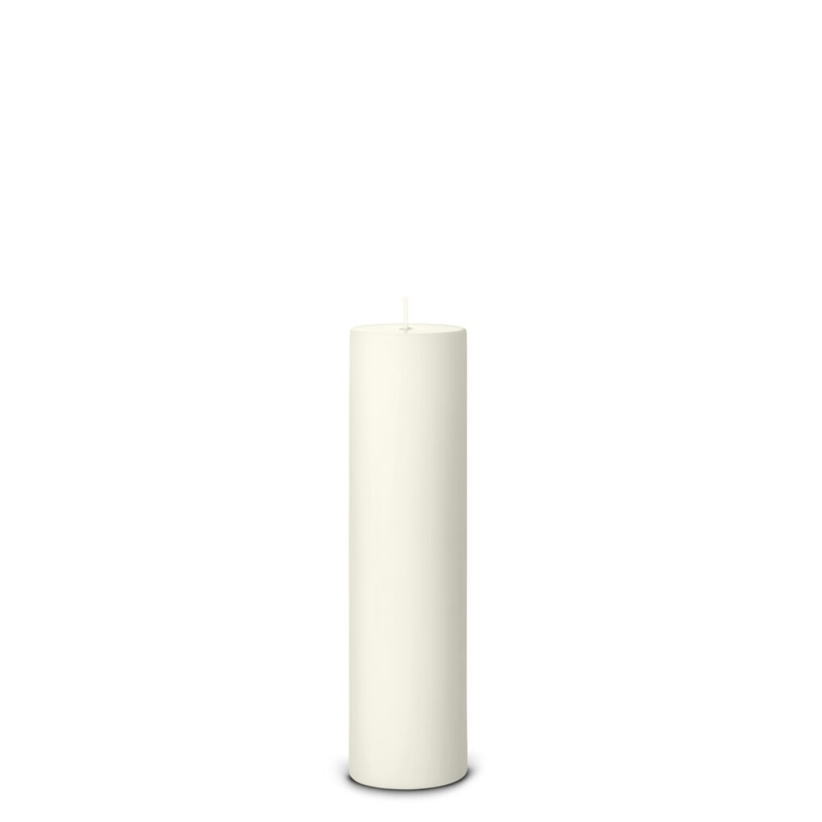 Silky pillar candle side view