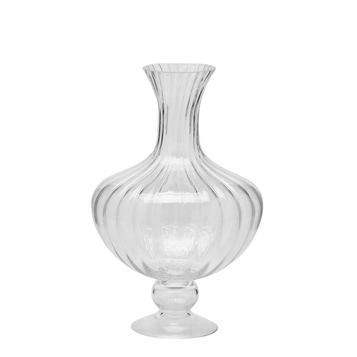Clear Anfora flower vase