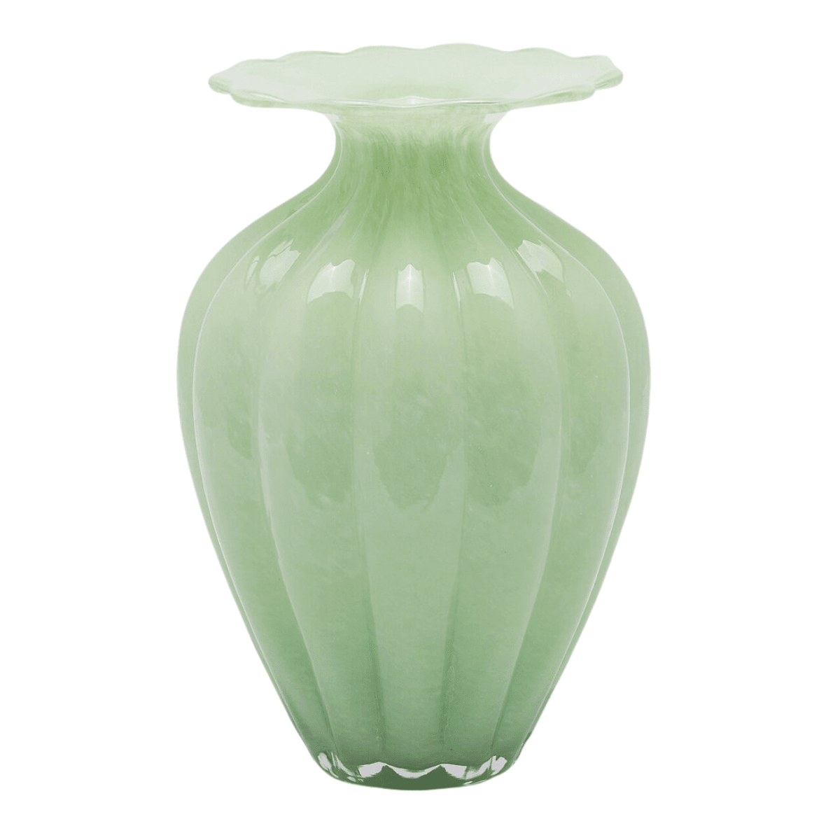 Blossom flower vase blue