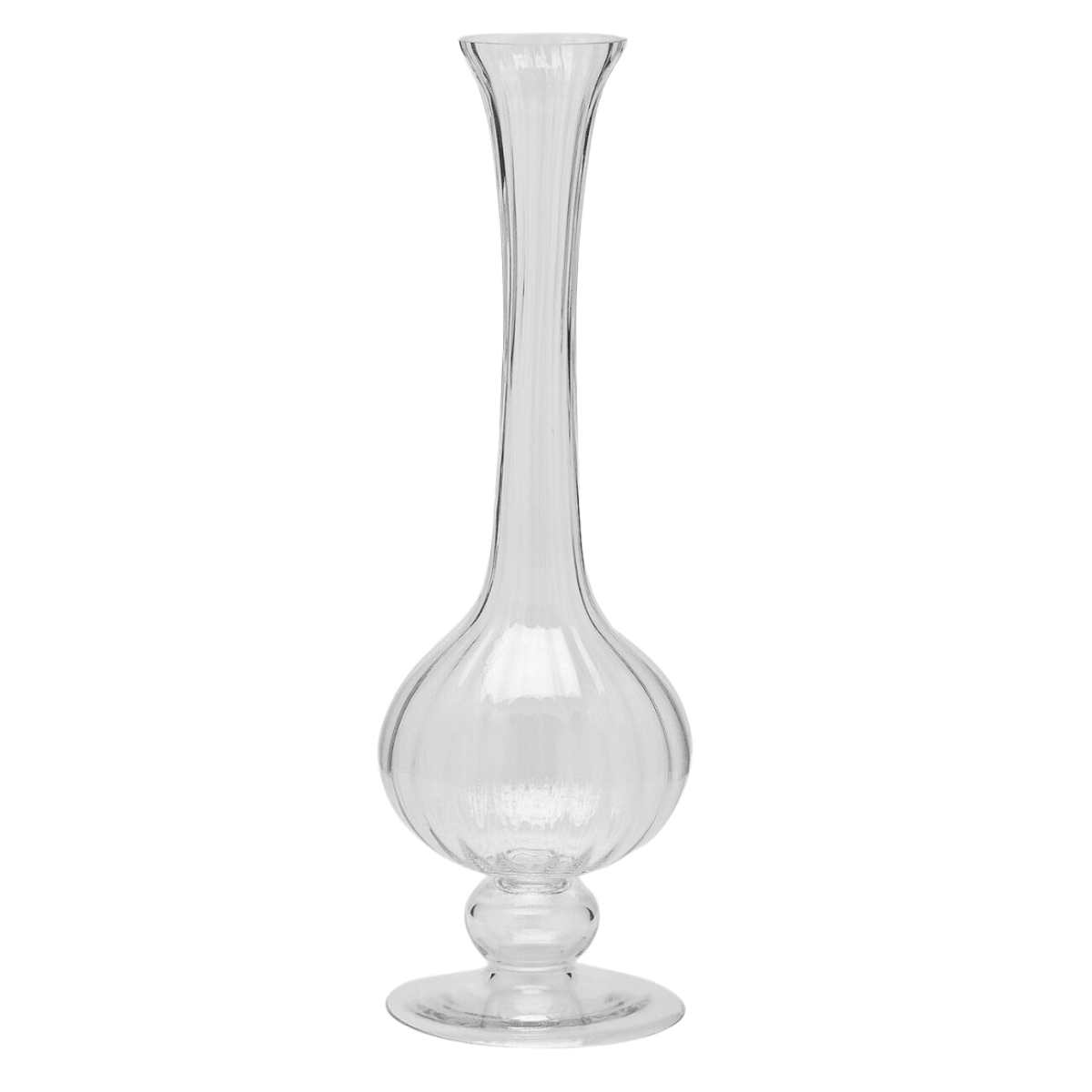 Clear Collolungo flower vase