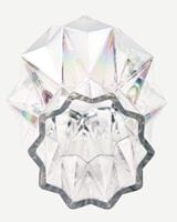 Folds glass luster vase small top view