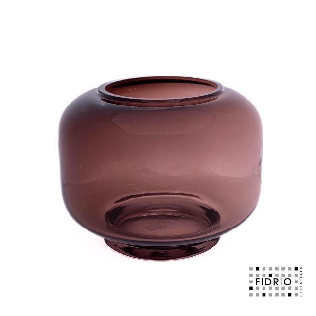Aubergine Glamour flower vase