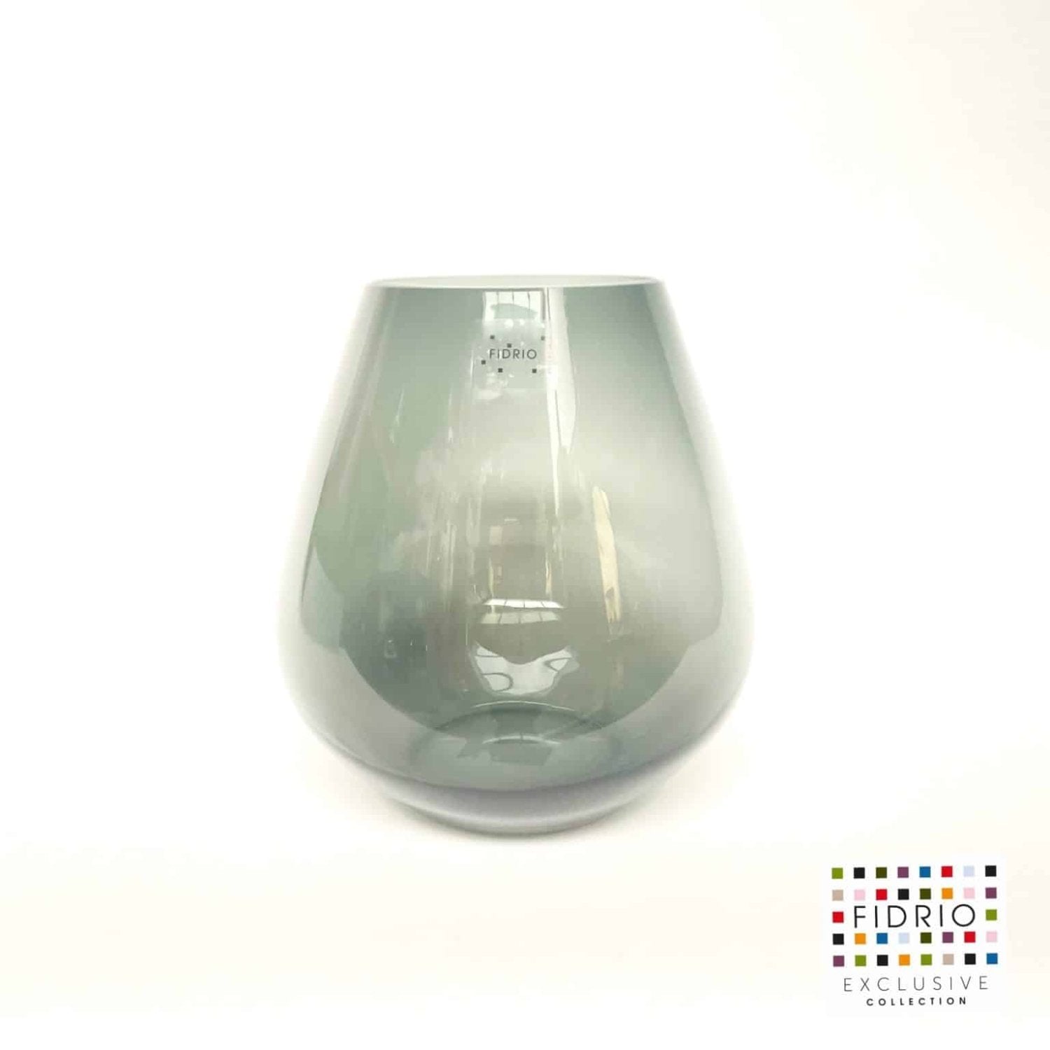 Vase pear, grey, glass vase by Daily Flowers