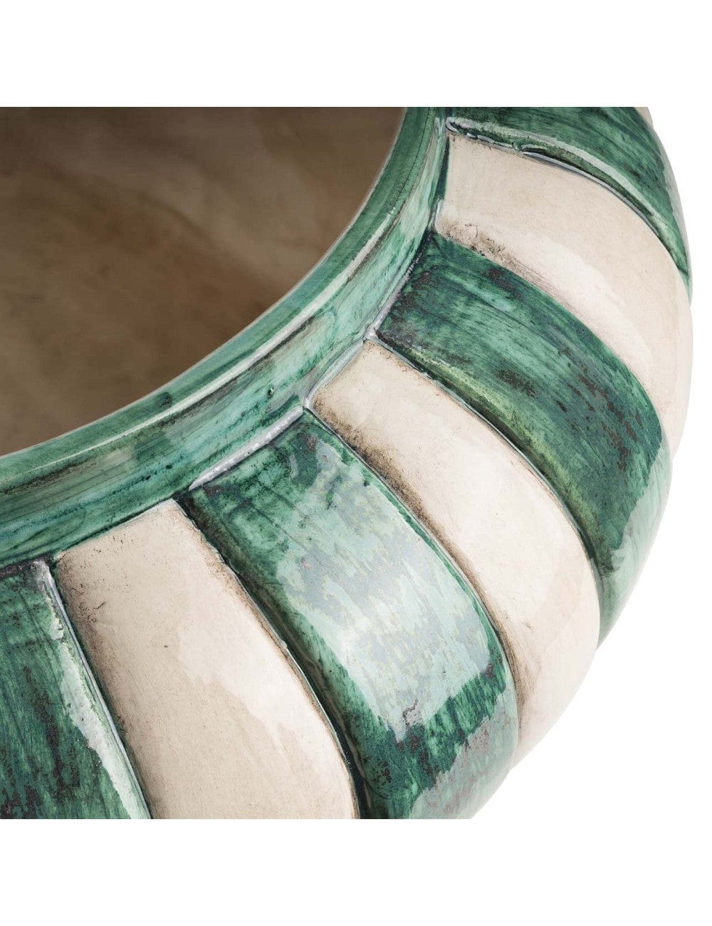 Vride verde large vase side view