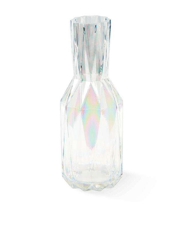 Glass luster vase - L