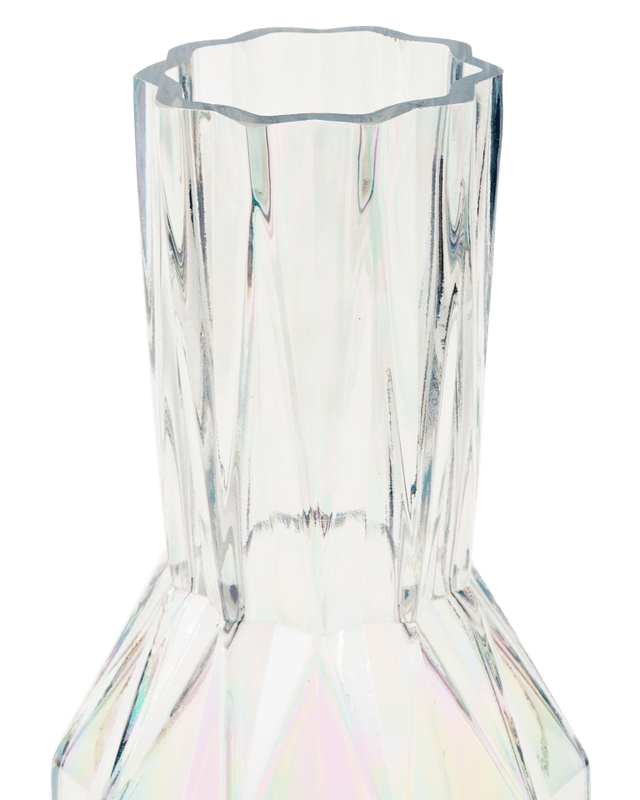 Glass luster vase - L