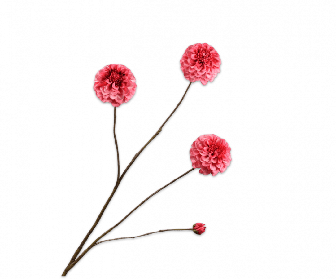 Silk Dahlia Spray - Pink