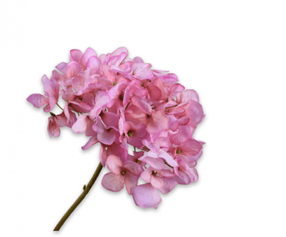 Silk Hydrangea Stem - Pink
