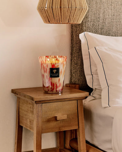Baobab Coral Pearls candle detail close-up