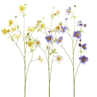 Artificial anemone set of 3 stems