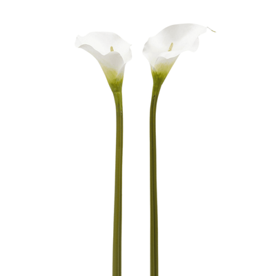 Artificial white calla lily stem