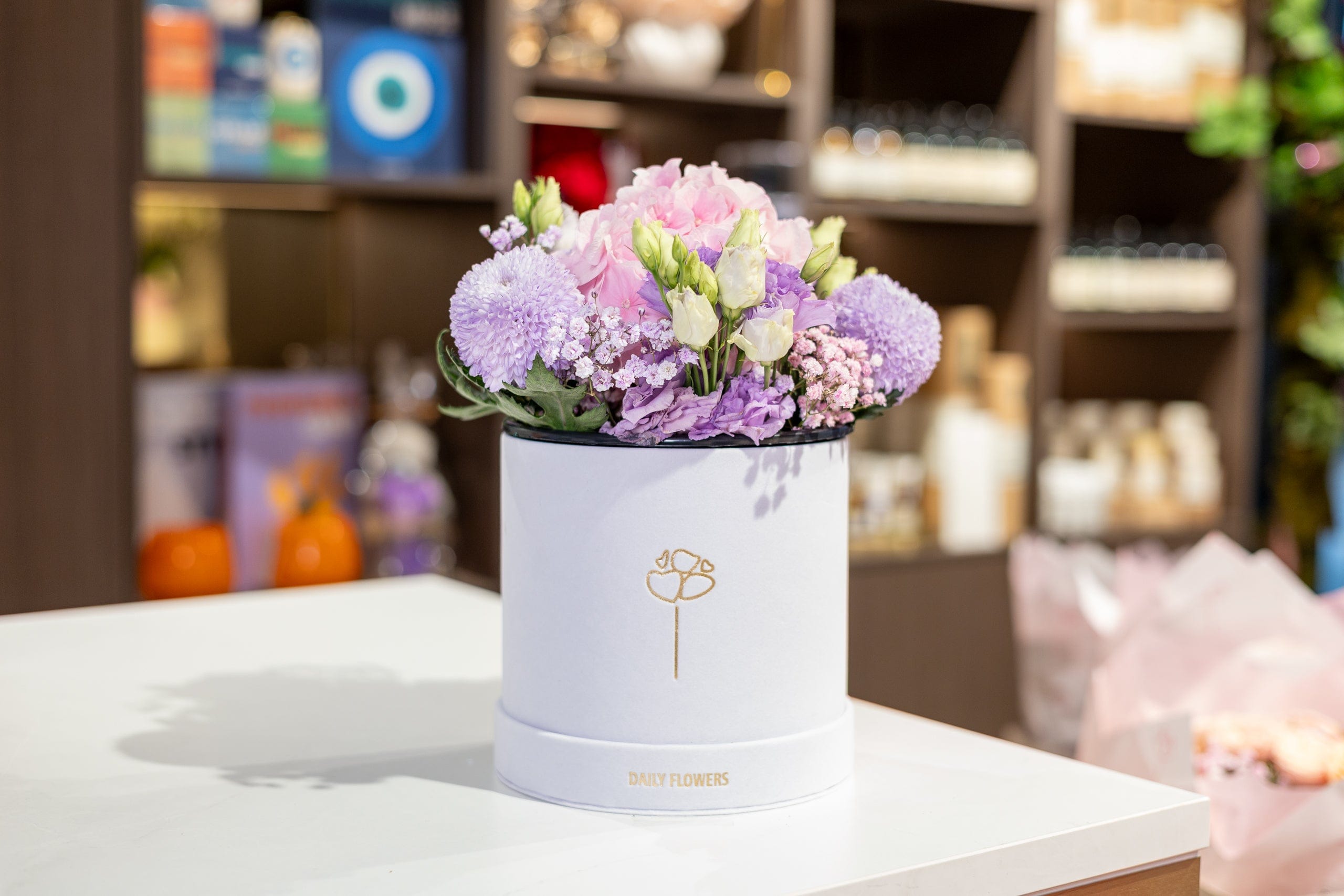 Bloemen in hoedendoos - Dreamy Girl Fairytale