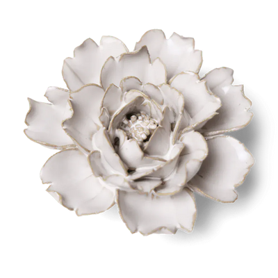 Ivory Rose ceramic flower