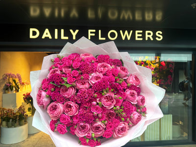 Candy Cane Chic flower bouquet Daily Flowers Amsterdam