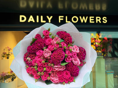 Candy Cane Chic flower bouquet Daily Flowers Amsterdam